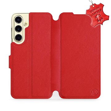 

Mobiwear flip pro Samsung Galaxy S24 FE, kožené - červené