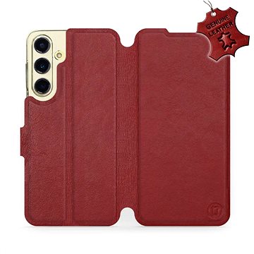 

Mobiwear flip pro Samsung Galaxy S24 FE, kožené - tmavě červené