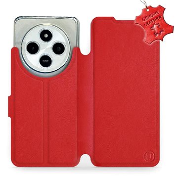 

Kožené Mobiwear flip knížkové pro Xiaomi Redmi 14C / Poco C75 - Červené - L_RDS
