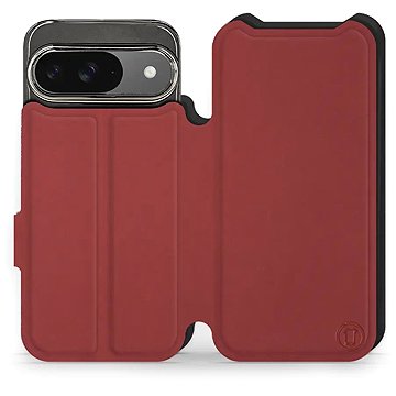 

Mobiwear Soft Touch flip knížkové pro Google Pixel 9 / 9 Pro - Cihlové & Černé