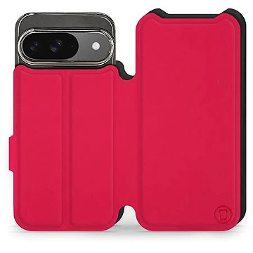 

Mobiwear Soft Touch flip knížkové pro Google Pixel 9 / 9 Pro - Rudé & Černé