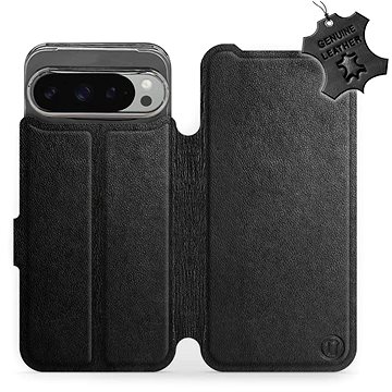 

Mobiwear kožené flip knížkové pro Google Pixel 9 Pro XL - Černé - L BLS