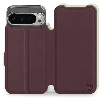 

Mobiwear Soft Touch flip knížkové pro Google Pixel 9 Pro XL - Bordové & Béžové