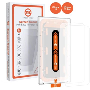 

Mobile Origin Orange Screen Guard iPhone 15 Pro/15 2ks s aplikátorem