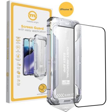 

Mobile Origin Yellow Screen Guard iPhone 15 s aplikátorem