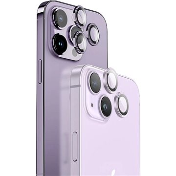 

Blueo Sapphire Crystal Stainless Steel Camera Lens Protector Silver iPhone 15 Pro