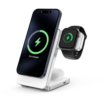

Mobile Origin Qi2 CompactStand 3in1 White/Silver