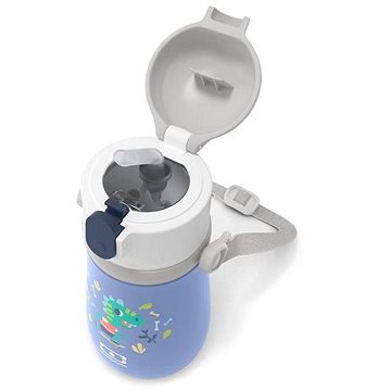 

MonBento Dětský termohrnek Stram Blue Dino, modrý