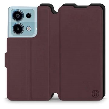 

Mobiwear Soft Touch flip pro Xiaomi Redmi Note 13 Pro 4G / Poco M6 Pro 4G - Bordové & Černé