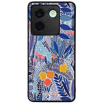 

Mobiwear Glossy lesklý pro POCO M7 Pro 5G - Modrá květena