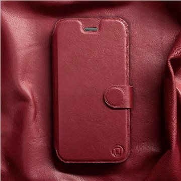 

Kožené Mobiwear flip knížkové pro Honor 200 Lite - Tmavě červené - L_DRS