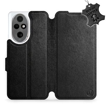 

Kožené Mobiwear flip knížkové pro Honor 200 - Černé - L_BLS