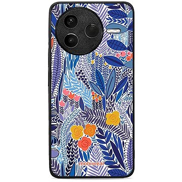 

Mobiwear Glossy lesklý pro Xiaomi POCO F7 Pro 5G - Modrá květena