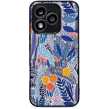 

Mobiwear Glossy lesklý pro Honor 400 Lite - Modrá květena