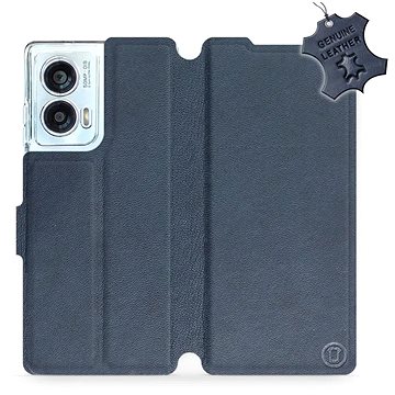 

Mobiwear Flip knížkové, kožené pro Motorola Edge 50 Fusion - Modré - L_NBS
