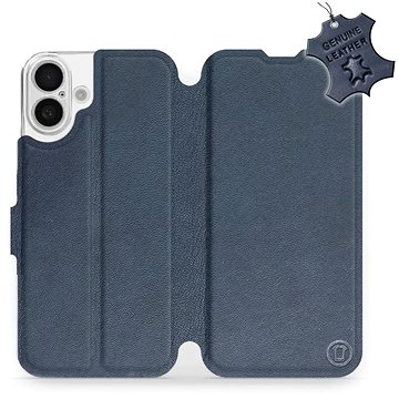 

Mobiwear Flip knížkové, kožené pro Apple iPhone 16 Plus - Modré - L_NBS