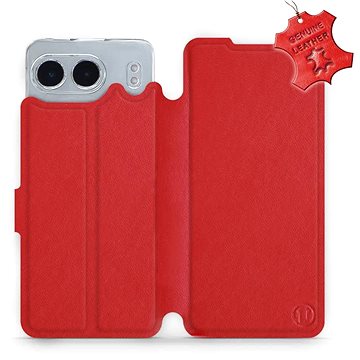 

Mobiwear Flip knížkové, kožené pro OnePlus Nord 4 5G - Červené - L_RDS