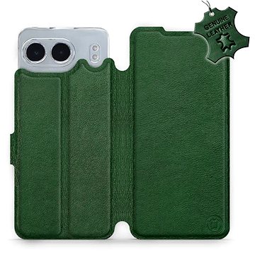

Mobiwear Flip knížkové, kožené pro OnePlus Nord 4 5G - Zelené - L_GRS