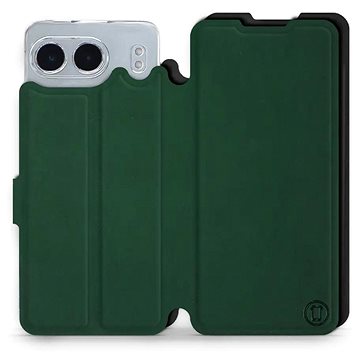 

Mobiwear Soft Touch Flip knížkové pro OnePlus Nord 4 5G - Zelené & Černé