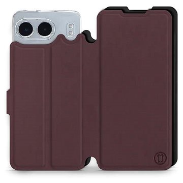 

Mobiwear Soft Touch Flip knížkové pro OnePlus Nord 4 5G - Bordové & Černé