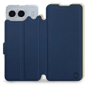 

Mobiwear Soft Touch Flip knížkové pro OnePlus Nord 4 5G - Modré & Béžové