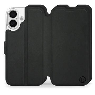 

Mobiwear Soft Touch Flip knížkové pro Apple iPhone 16 - Černé