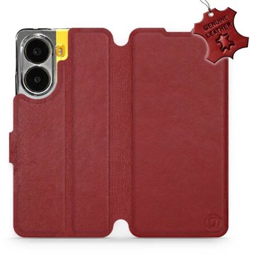 

Mobiwear kožené flip knížkové pro POCO X7 Pro - Tmavě červené