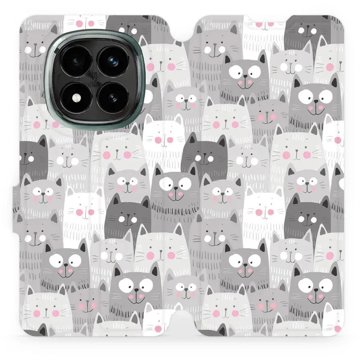 

Mobiwear flip knížkové pro Xiaomi Redmi Note 14 Pro Plus 5G - Kočičky