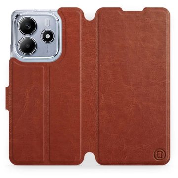 

Mobiwear flip knížkové pro Xiaomi Redmi Note 14 5G - Hnědé