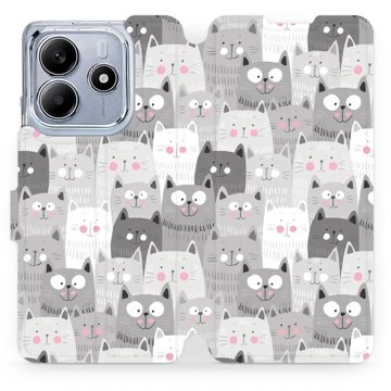 

Mobiwear flip knížkové pro Xiaomi Redmi Note 14 5G - Kočičky