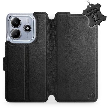 

Mobiwear kožené flip knížkové pro Xiaomi Redmi Note 14 5G - Černé