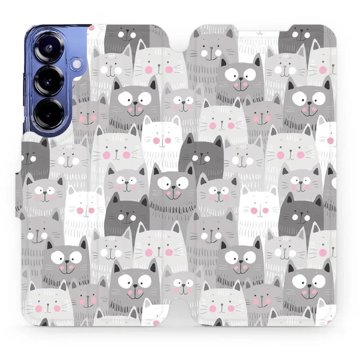 

Mobiwear flip knížkové pro Samsung Galaxy S25 Plus - Kočičky