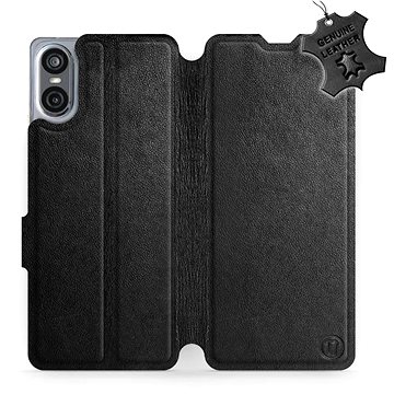 

Kožené Mobiwear flip knížkové pro Sony Xperia 10 VI - Černé - L_BLS
