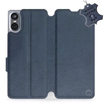 

Kožené Mobiwear flip knížkové pro Sony Xperia 10 VI - Modré - L_NBS
