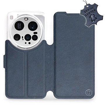 

Mobiwear flip knížkové pro Xiaomi 15 Ultra - Modré, kožené