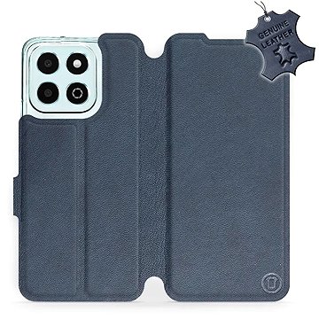 

Mobiwear flip knížkové pro Honor X6b - Modré, kožené