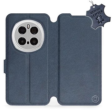 

Mobiwear flip knížkové pro Honor Magic7 Pro 5G - Modré, kožené
