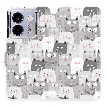 

Mobiwear flip knížkové pro POCO M7 Pro 5G - Kočičky