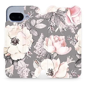 

Mobiwear flip knížkové pro Google Pixel 9a - Květy