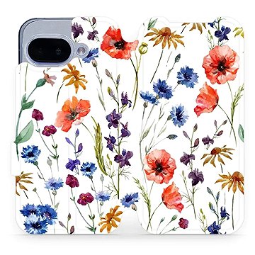 

Mobiwear flip knížkové pro Google Pixel 9a - Kvítí