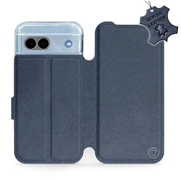 

Kožené Mobiwear flip knížkové pro Google Pixel 8a 5G - Modré - L_NBS