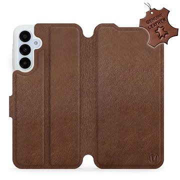 

Mobiwear flip kožené pro Samsung Galaxy A25 5G - Hnědé - L_BRS