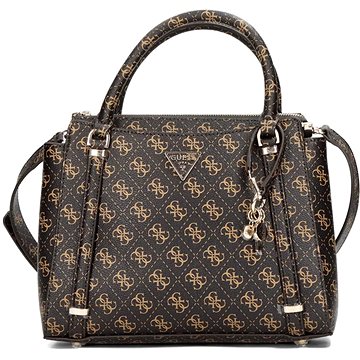 

GUESS Kabelka Eco Erica Satchel hnědá s logem