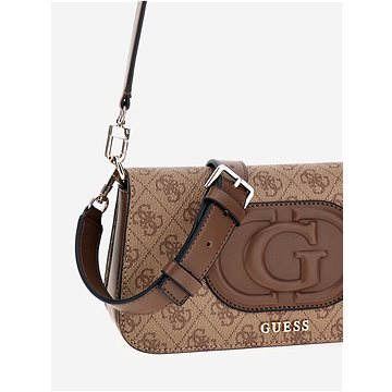 

GUESS Kabelka Eco Mietta Flap latté s logem