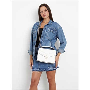 

GUESS Kabelka Jorah convertible Xbody flap stone multi