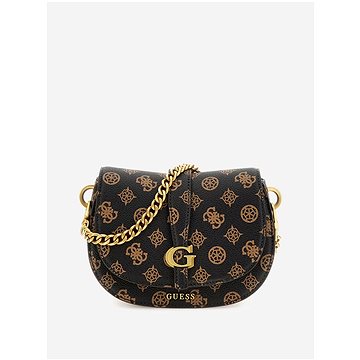 

GUESS Kabelka Kuba Mini Crossbody flap mocha s logem