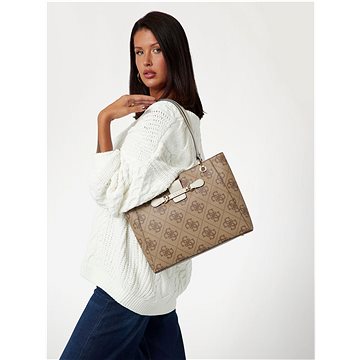 

GUESS Kabelka Nolana Noel Tote latté s logem