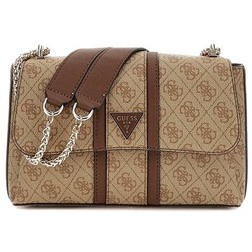 

GUESS Kabelka Noreen Convertible Xbody Flap latté s logem