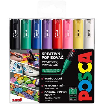 

UNI Posca 1M 8 ks základní