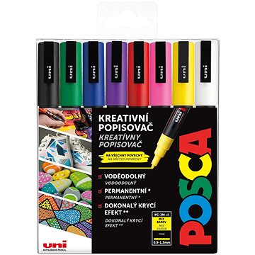 UNI Posca 3M 8 ks základní